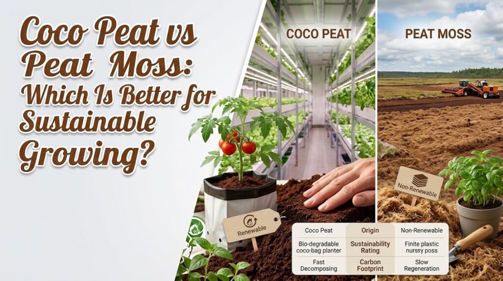 Coco Peat vs Peat Moss: Which Is Better for Sustainable Growing?