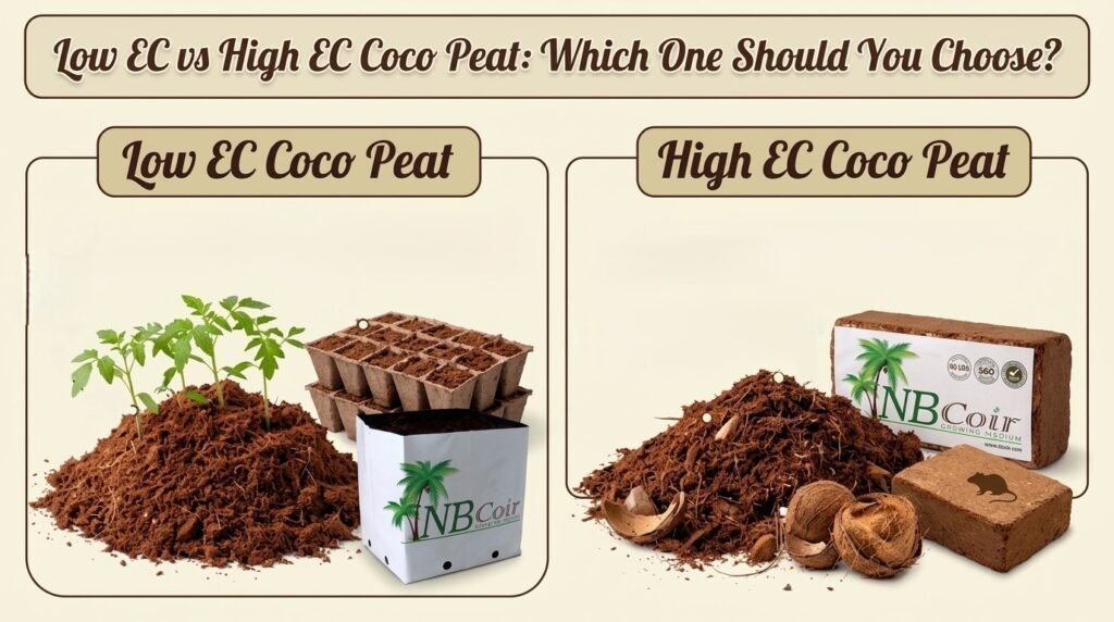Low EC vs High EC Coco Peat: Which One Should You Choose?