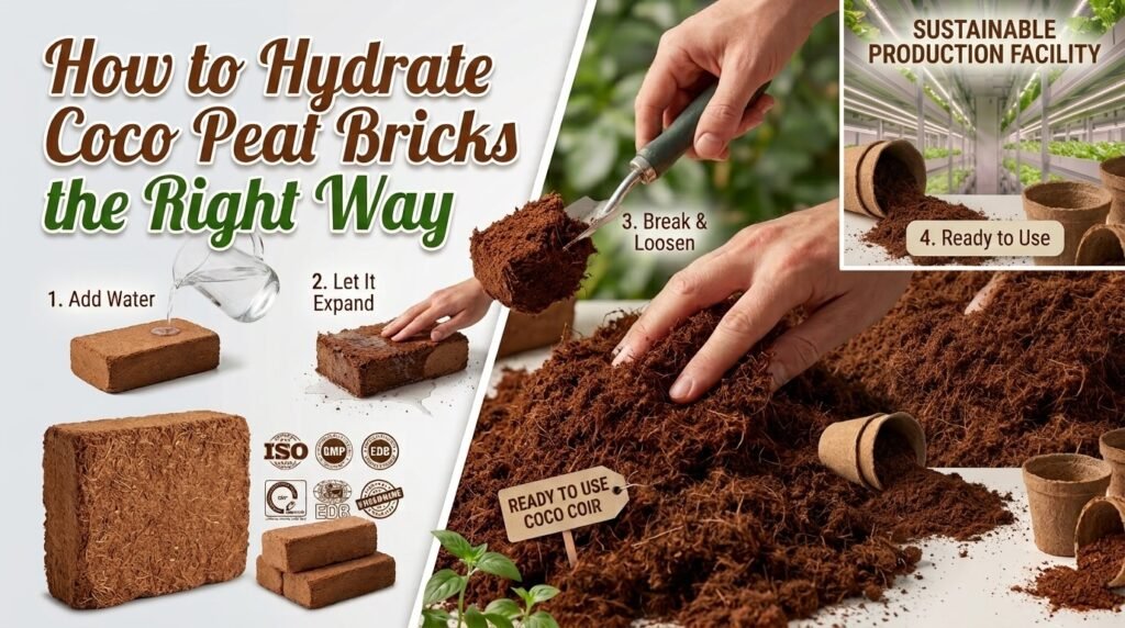 How to Hydrate Coco Peat Bricks the Right Way