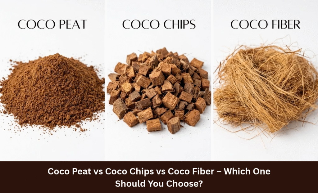 Coco Peat vs Coco Chips vs Coco Fiber – Which One Should You Choose?